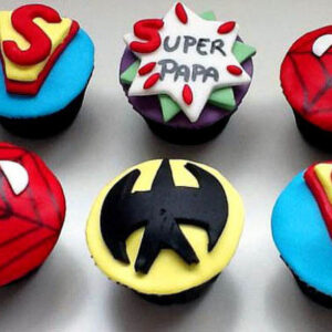 ¡6 Cupcakes Básicos o Temáticos decorados en Fondant!